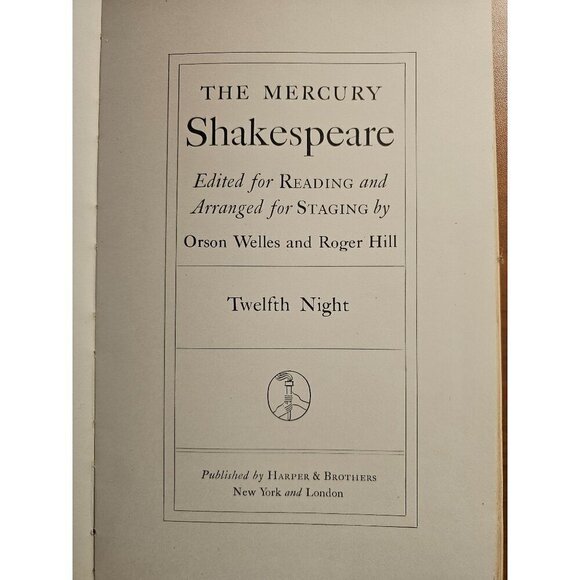 Mercury Shakespeare Twelfth Night 1939 Edited for reading & arranged for staging - Picture 3 of 7